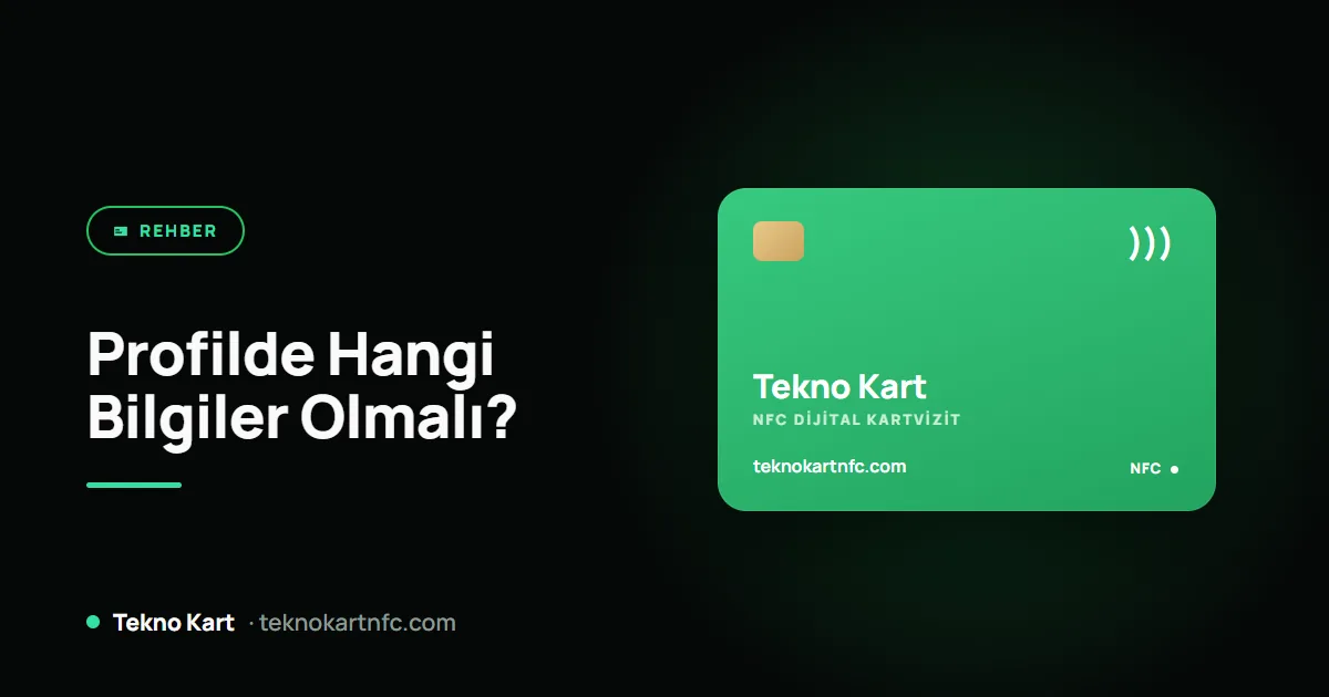 Dijital kartvizitte hangi bilgiler olmalı, 15 maddelik liste