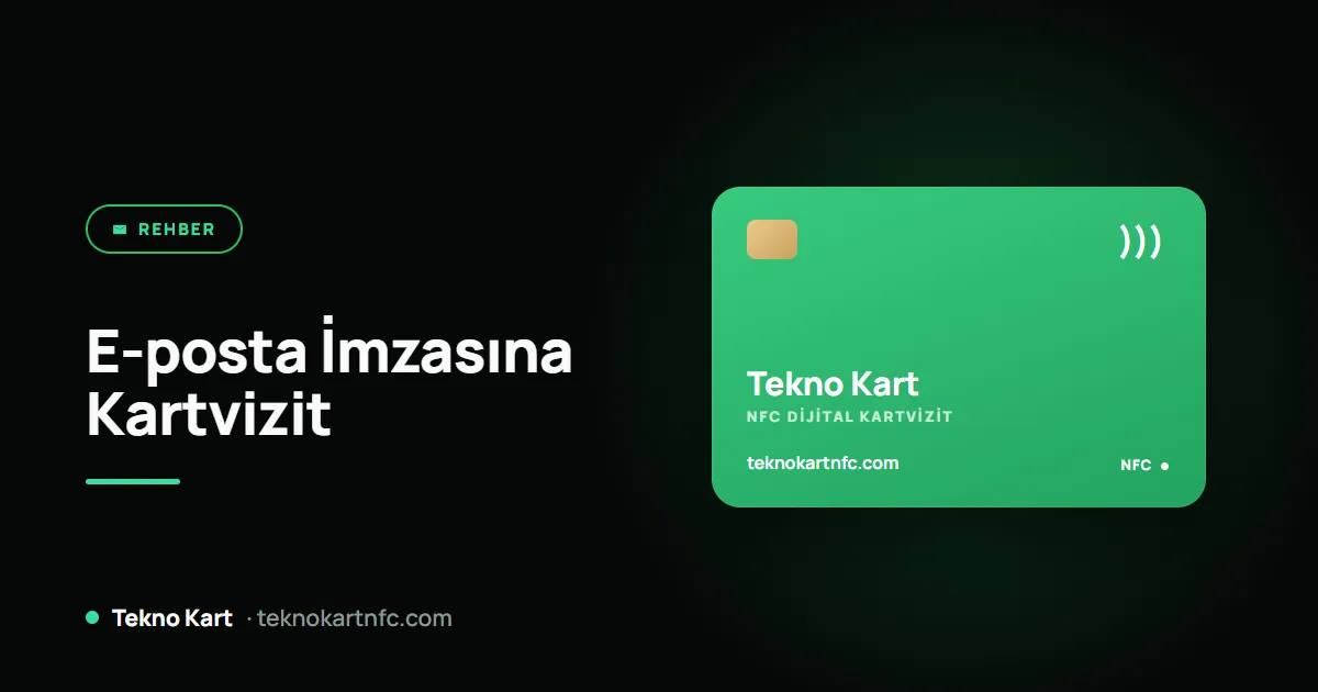 E-posta imzasına dijital kartvizit ekleme: Gmail ve Outlook