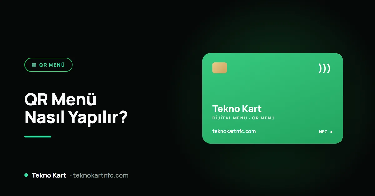 QR menü nasıl yapılır: adım adım rehber