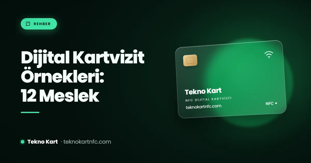 Dijital kartvizit örnekleri: 12 meslek için profil şablonu