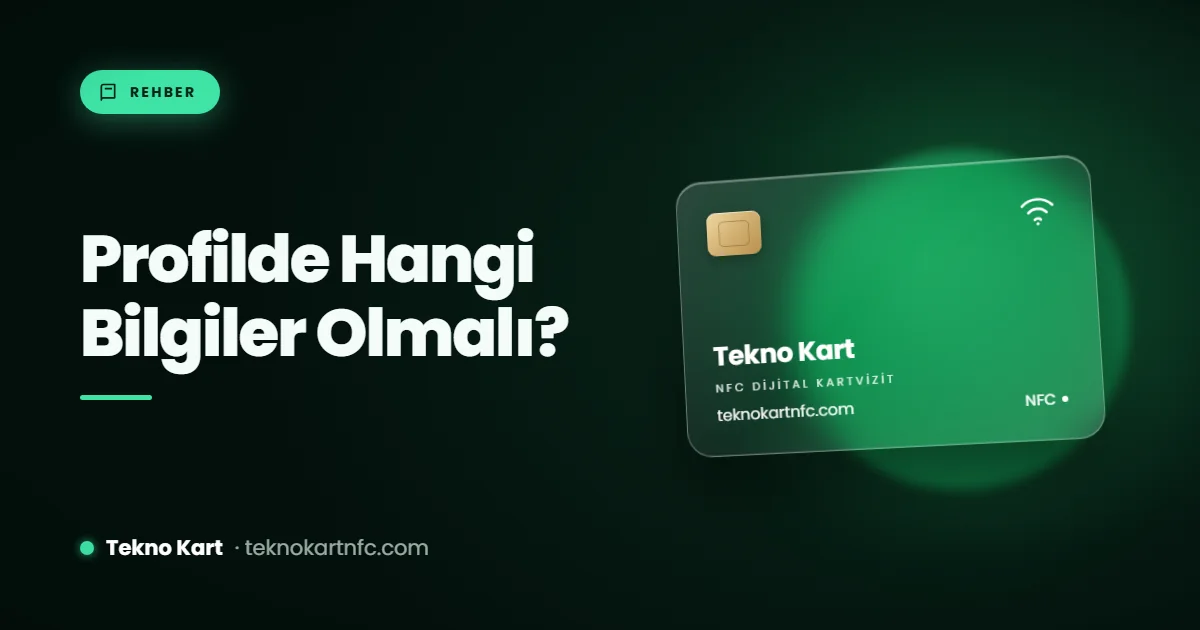 Dijital kartvizitte hangi bilgiler olmalı, 15 maddelik liste