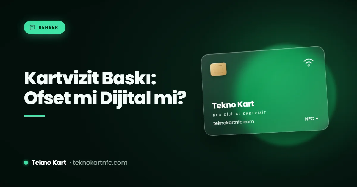 Kartvizit baskı rehberi: ofset mi dijital mi, kâğıt ve kaplama