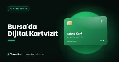 Bursa dijital kartvizit NFC kartvizit kapağı