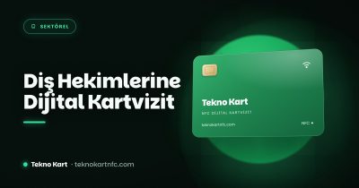 Diş hekimleri için NFC dijital kartvizit kapağı