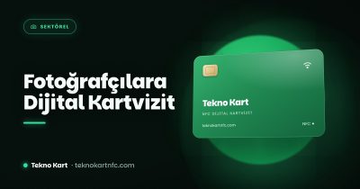 Fotoğrafçılar için NFC dijital kartvizit kapağı
