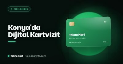 Konya dijital kartvizit NFC kartvizit kapağı