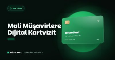 Mali müşavirler için NFC dijital kartvizit kapağı