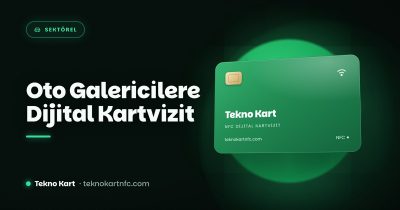 Oto galericiler için NFC dijital kartvizit kapağı