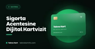 Sigorta acenteleri için NFC dijital kartvizit kapağı