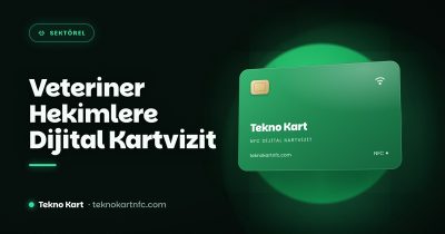 Veteriner hekimler için NFC dijital kartvizit kapağı